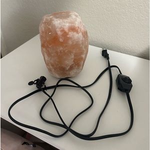 blush pink salt lamp, still works!